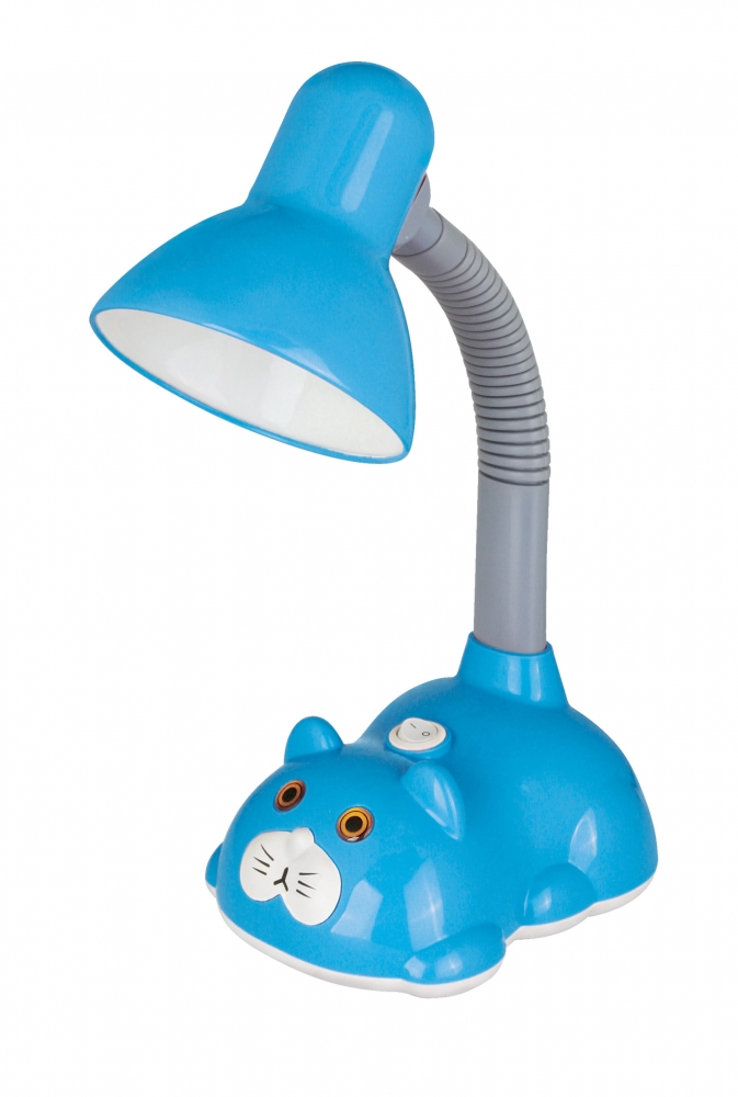 KD-385 ''Кот'' C13 голубой Настольный светильник Camelion 12615