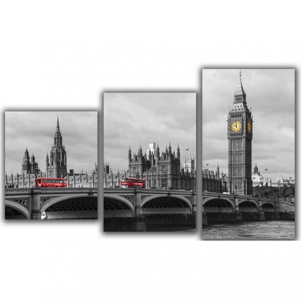 Мини модульная картина Лондонский мост Toplight 55х94см TL-MM1042
