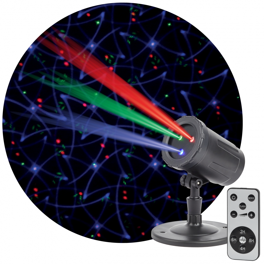 Проектор Laser Калейдоскоп, IP44, 220V Эра ENIOP-05 (Б0047976)