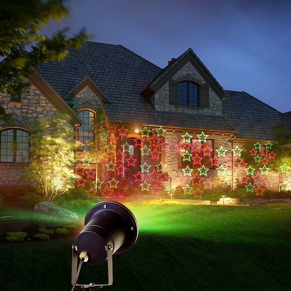 Лазерный проектор для улицы и дома (зелёный и красный) Vegas 55132